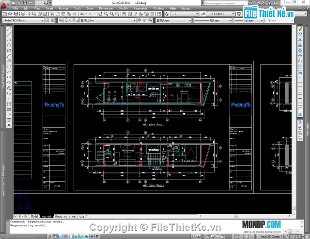 Bản Vẽ Mẫu,Trình Bày Trên Layout,File cad,Bản vẽ